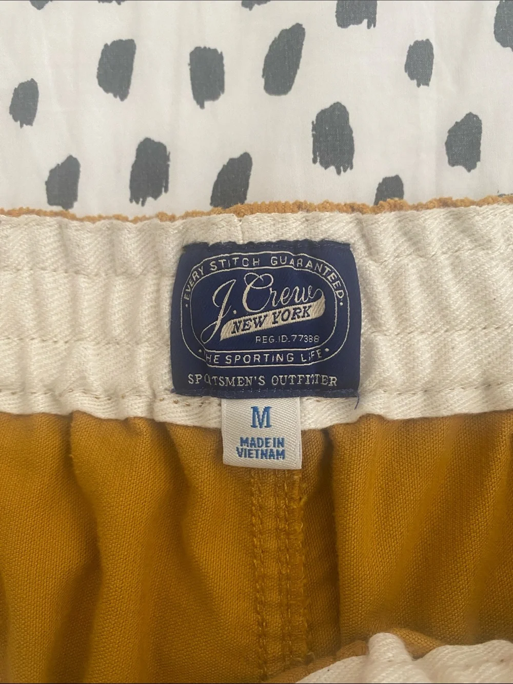 J. Crew Drawstring Corduroy Shorts in Mustard Yellow